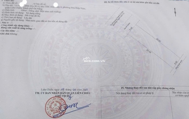 Bán đất đường THẠCH SƠN 3-  gần đường Mê Linh trục chính đi Bà Nà Hills